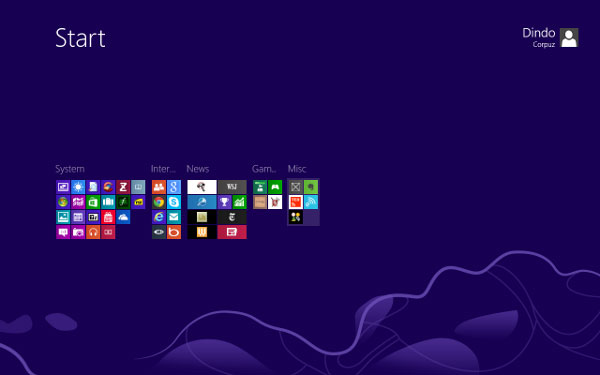 Windows 8 Tile Grouping