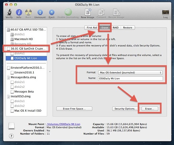 How to Make a Bootable OS X 10.8 Mountain Lion USB Install Drive